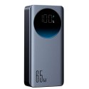 Powerbank 30000mAh USB-A USB-C z wyświetlaczem 65W - czarny