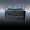 Powerbank 30000mAh USB-A USB-C z wyświetlaczem 65W - czarny