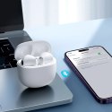 Słuchawki bezprzewodowe douszne Bluetooth TWS - białe