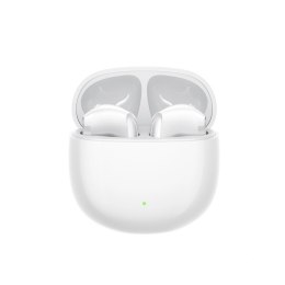 Słuchawki bezprzewodowe douszne z funkcjami AI Bluetooth TWS - białe