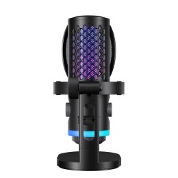 Mikrofon gamingowy przewodowy USB-C RGB ENC - czarny