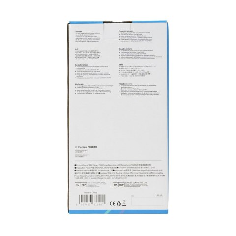 Mikrofon gamingowy przewodowy USB-C RGB ENC - czarny