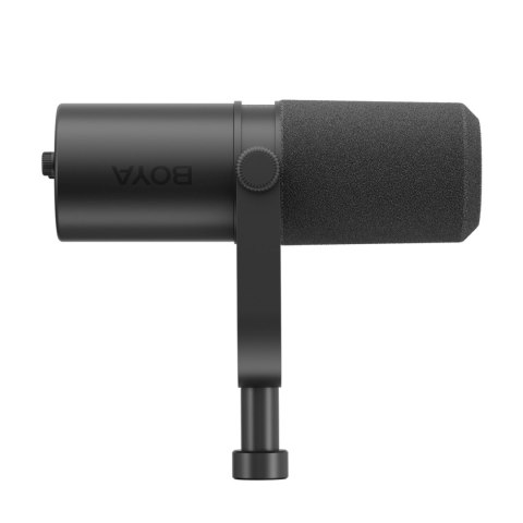 Mikrofon studyjny przewodowy do podcastów USB XLR - czarny