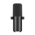 Mikrofon studyjny stojący przewodowy USB XLR - czarny