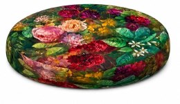 Poduszka na krzesło E-Ring Bukiet 37 cm - wygodna, okrągła, 3 cm, zdejmowany pokrowiec