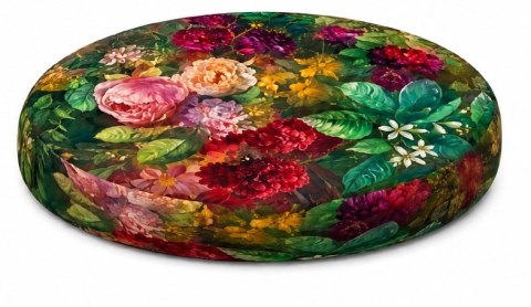 Poduszka na krzesło E-Ring Bukiet 37 cm - wygodna, okrągła, 3 cm, zdejmowany pokrowiec