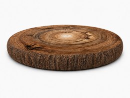 Poduszka na krzesło E-Ring Kempas 37 cm - wygodna, okrągła, 3 cm, zdejmowany pokrowiec