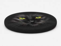 Poduszka na krzesło E-Ring Nero 37 cm - wygodna, okrągła, 3 cm, zdejmowany pokrowiec