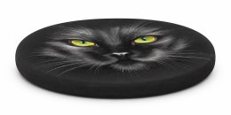 Poduszka na krzesło E-Ring Nero 37 cm - wygodna, okrągła, 3 cm, zdejmowany pokrowiec
