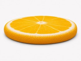 Poduszka na krzesło E-Ring Pomarańcza 37 cm - wygodna, okrągła, 3 cm, zdejmowany pokrowiec