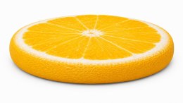 Poduszka na krzesło E-Ring Pomarańcza 37 cm - wygodna, okrągła, 3 cm, zdejmowany pokrowiec
