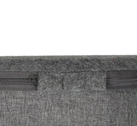 Pufa dekoracyjna, Bertoni, nadruk London - okrągła pufa do salonu, przedpokoju, walec 40cm, elegancka, zamek błyskawiczny, możli