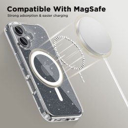 Etui pokrowiec na iPhone 16 FlexAir Hybrid MagSafe - przezroczysty