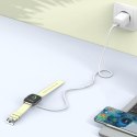 Ładowarka indukcyjna do zegarka Apple Watch USB-A 3W 1m - biała