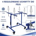 Mobilny stojak lakierniczy do felg BITUXX 4 felgi max 100kg