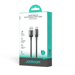 Kabel przewód USB-A - USB-C Lively Series 3A 1.2 m - czarny
