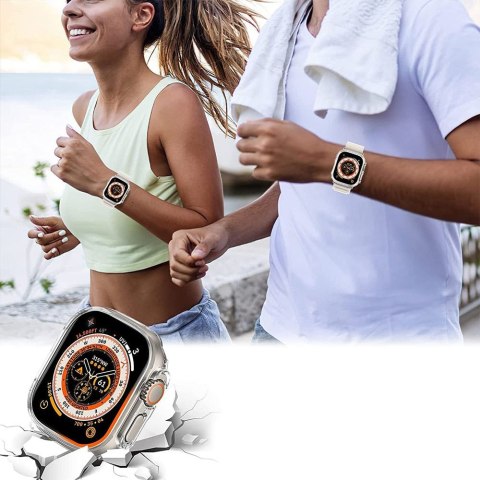 Etui pokrowiec na Apple Watch Ultra 1 / 2 49 mm Defense360 - przezroczyste