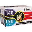 Lampki choinkowe, 140 LED, zewnętrzne, ciepły biały
