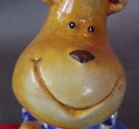 Ceramiczny Hipopotam z Serduszkiem - Figurka, 16 x 13 cm
