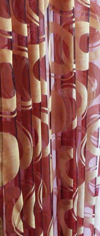 Firana bordowo- beżowa[FIR/1n]