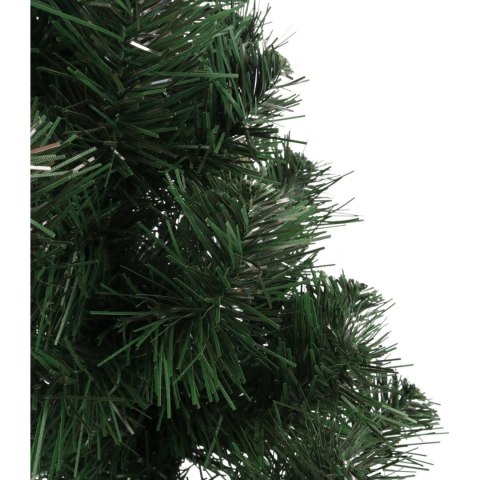 Choinka Sztuczna ZIELONO-SREBRNA 45 CM, Polskiego Producenta GOLIAT, Gotowa do Rozłożenia