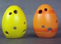 Jajko ceramiczne z zajączkiem lampion w kolorze żółtym 10x7 cm