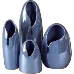Wazon ceramiczny w kolorze niebieskim 7,5x12,5x18 cm