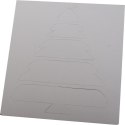 Biały szablon dekoracyjny na okno na 10 obrazów