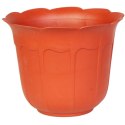 Doniczka Ogrodowa Kształt Kwiatu 18cm - Kolor Ceglany