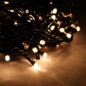 Lampki choinkowe 100 LED typu ryż z programatorem ciepły biały