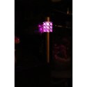 Srebrna Lampa Ogrodowa Solarna Multikolor z Automatyczną Zmianą Kolorów i Bezobsługowym Włączaniem 37.5x6 cm