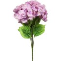 Bukiet czterech hortensji o barwie lilia-róż o wielkości 50 cm