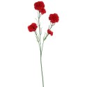 Czerwone Sztuczne Goździki - Gałązka 5 Sztuk, Długość 68 cm