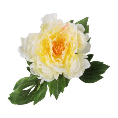 Piwonia Pojedyncza Żółta - Sztuczny Kwiat o Długości 74cm