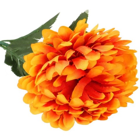 Pomarańczowa Chryzantema - Pojedynczy Kwiat 70cm