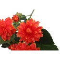Pomarańczowe Sztuczne Dalie - Gałązka 5 sztuk, Długość 78 cm