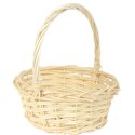 Koszyk wielkanocny naturalny do święconki fi21 cm WYS 24CM