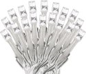 Lampki choinkowe zewnętrzne 100 LED, biały ciepły, z kontrolerem 8 funkcji i miedzianymi przewodami, zasilanie sieciowe