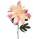 Sztuczna Gałązka Dalii w Kolorze Łososiowym - 70 cm