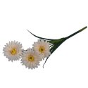 Sztuczna Gałązka Gerber Kremowa - Dekoracja Wysokiej Jakości 55 cm