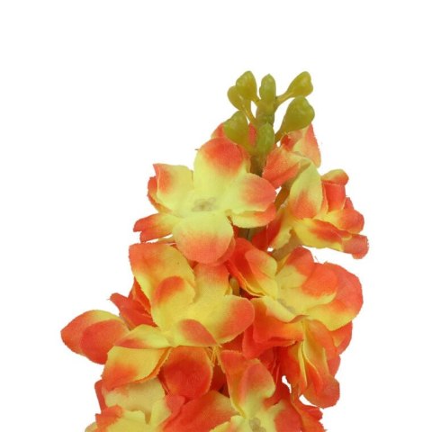 Sztuczna Lewkonia Wysokiej Jakości w Kolorze Pomarańczowym o Wysokości 84 cm
