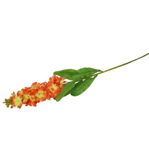 Sztuczna Lewkonia Wysokiej Jakości w Kolorze Pomarańczowym o Wysokości 84 cm
