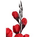 Sztuczny Bukiet 5 Czerwonych Gladioli Wysokiej Jakości, 70 cm