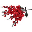 Sztuczny Bukiet 5 Czerwonych Gladioli Wysokiej Jakości, 70 cm