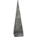 Czarno-Srebrna Choinka Stożkowa z Sizalu 40 cm