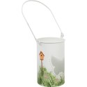 Świecznik Tealight Motylkowy Lampion - Biały z Uchwytem do Zawieszenia