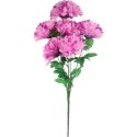 BUKIET 6 CHRYZANTEM BIAŁYCH 72 CM FIOLETOWYCH