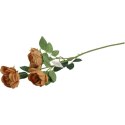 Gałązka 3 mini piwonii 65 cm kolor jasno brązowy