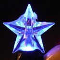 Ozdoba świąteczna ceramiczny BAŁWAN z choinką LED 12.5 cm